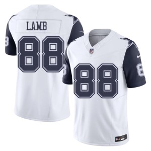 White CeeDee Lamb Cowboys Men NIL #88 Color Rush Jerseys 348946-863