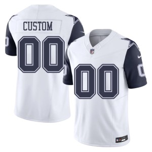 White #00 Mens Custom The Pokes Official Color Rush Jersey 469531-280