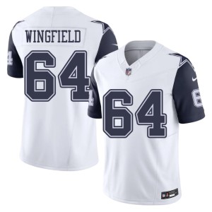 White Color Rush DJ Wingfield Football #64 Men Dem Boys Jerseys 612473-169
