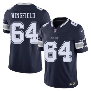 Navy Mens DJ Wingfield NFL America's Team #64 Jersey 624908-310