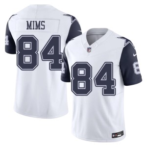 White #84 NIL Men's Denzel Mims Color Rush Dallas Jerseys 402113-989