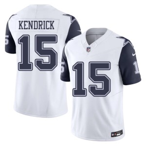 White Derion Kendrick D-Boys Color Rush #15 Men's Football Jersey 413354-458