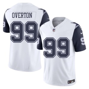 White Mens Big D Color Rush LT Overton 2026 #99 Jersey 123487-969
