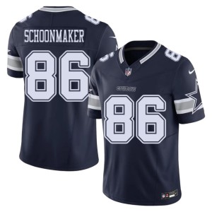 Navy Luke Schoonmaker #86 Men's Football Dallas Cowboys Jerseys 918652-143