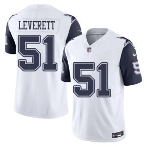 White Mens Big D Color Rush Stitched #51 Nick Leverett Jersey 396513-694