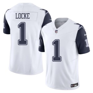 White #1 P.J. Locke Mens DAL Embroidery Color Rush Jersey 630675-475