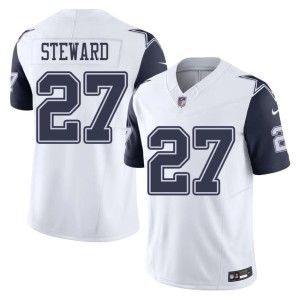 White Color Rush Big D #27 Reddy Steward Official Mens Jerseys 113096-827