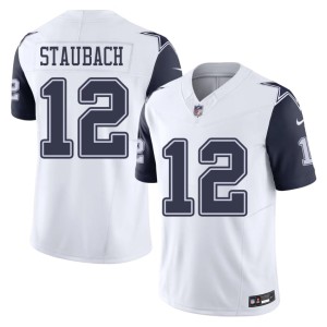 White Men's Roger Staubach 2026 #12 The 'Boys Color Rush Jerseys 378939-611
