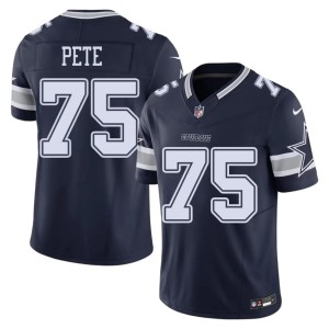 Navy Men's Replica Shiyazh Pete Dem Boys #75 Jerseys 109191-449
