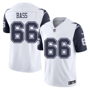 White Replica Color Rush Men T.J. Bass Dem Boys #66 Jerseys 242413-404