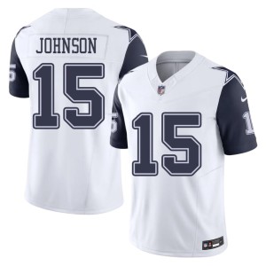 White Tyler Johnson Cowboys Nation Player Color Rush #15 Men Jersey 734647-886