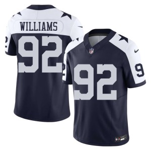 Navy Replica Quinnen Williams Cowboys Nation Alternate #92 Men's Jersey 287852-119