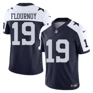 Navy Ryan Flournoy Alternate Official #19 Mens DAL Jerseys 408798-349