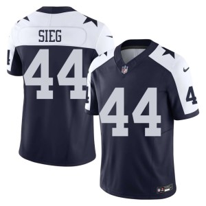 Navy Replica #44 Trent Sieg Alternate DAL Cowboys Mens Jerseys 669931-612