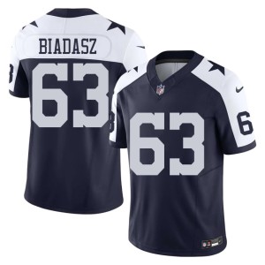 Navy Tyler Biadasz Alternate #63 Lone Star Cowboys NIL Men Jerseys 233841-227