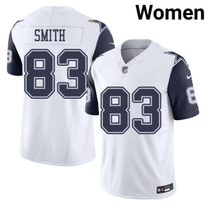 White Color Rush Dallas Player Anthony Smith Women #83 Jerseys 312538-765