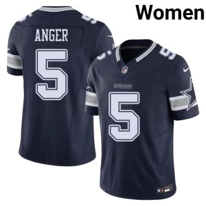 Navy Women's DAL Cowboys NFL #5 Bryan Anger Jersey 699569-487