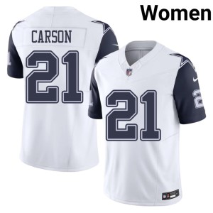 White Color Rush Women's DC Caelen Carson #21 Game Jersey 151611-857