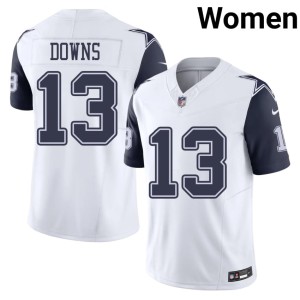 White #13 Caleb Downs Color Rush Dem Boys Football Womens Jerseys 322222-936