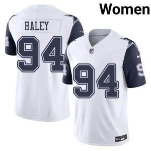 White NFL Color Rush #94 Women Charles Haley Dem Boys Jerseys 713194-625