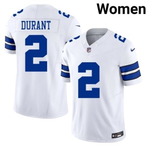 White DAL Cowboys Women's #2 Cobie Durant Football Jersey 233278-934
