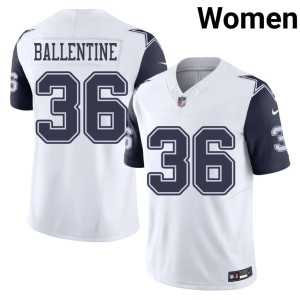 White #36 NIL Color Rush Cowboys Womens Corey Ballentine Jersey 993064-971
