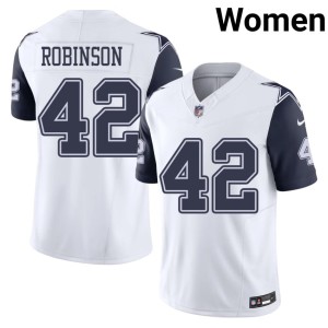 White Cowboys Nation Football Color Rush Women Curtis Robinson #42 Jersey 854633-698