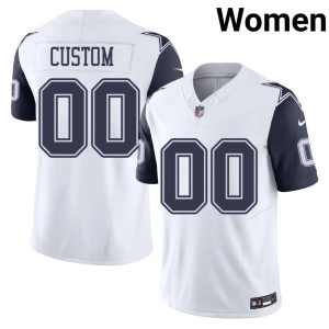 White Color Rush NIL #00 Custom Women's The Pokes Jerseys 967707-942