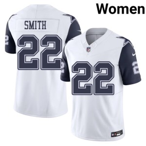 White Color Rush The Pokes #22 Emmitt Smith NFL Women Jersey 464966-531