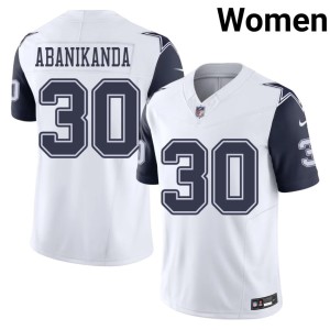 White NIL Womens Israel Abanikanda Color Rush Cowboys Nation #30 Jersey 163573-281