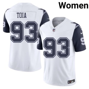 White #93 Jay Toia Dem Boys Women's NFL Color Rush Jersey 607311-145