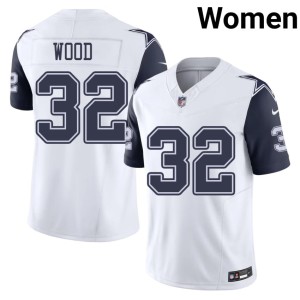 White #32 Julius Wood Womens Color Rush Lone Star Cowboys Stitched Jerseys 623354-599
