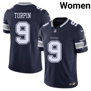 Navy DAL Cowboys Womens Stitched KaVontae Turpin #9 Jerseys 873240-384