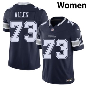 Navy Dallas Women's Stitched Larry Allen #73 Jerseys 276387-203