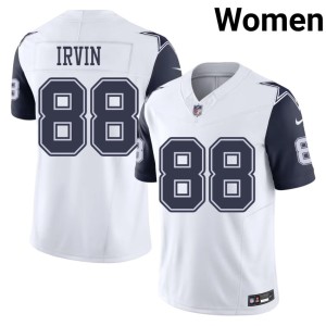 White Replica Color Rush #88 Michael Irvin Lone Star Cowboys Womens Jersey 507944-952