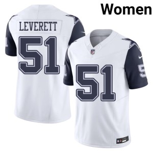 White America's Team Womens Color Rush Nick Leverett #51 Football Jersey 235102-783