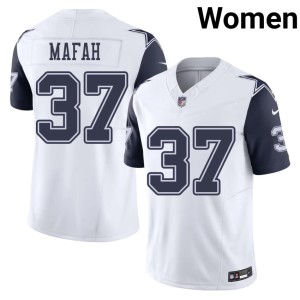 White 2026 DAL #37 Phil Mafah Color Rush Women's Jersey 745113-701