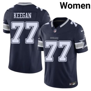 Navy Women Big D #77 Trevor Keegan Embroidery Jerseys 933541-748