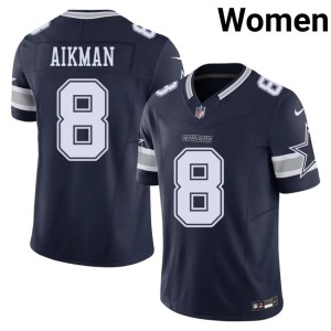 Navy Troy Aikman Replica America's Team Womens #8 Jerseys 634360-446