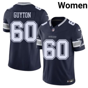 Navy Cowboys Women NFL #60 Tyler Guyton Jersey 168078-247