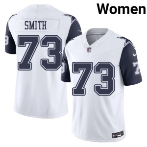 White 2026 #73 Womens Tyler Smith Cowboys Color Rush Jersey 427263-537