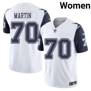 White Color Rush #70 Dem Boys Women's Game Zack Martin Jersey 144948-590