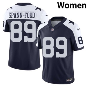 Navy Womens Football Lone Star Cowboys #89 Brevyn Spann-Ford Alternate Jersey 499421-421