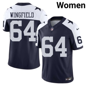 Navy #64 Alternate Dem Boys DJ Wingfield Womens Limited Jerseys 457461-307