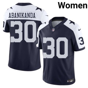 Navy Israel Abanikanda Football Women Alternate #30 DC Jersey 105815-638
