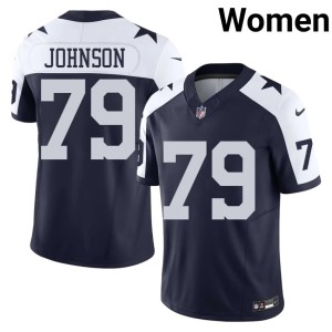 Navy Alternate America's Team Marcellus Johnson Women #79 Limited Jersey 918340-971