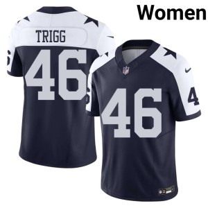 Navy Womens DC Stitched Alternate #46 Michael Trigg Jerseys 931368-439
