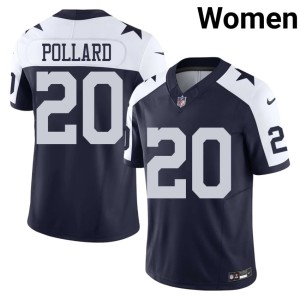 Navy Women's Tony Pollard DC #20 Official Alternate Jersey 552606-661
