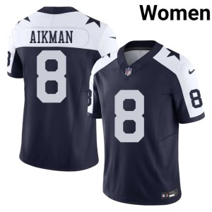 Navy Alternate 2026-27 Women's Troy Aikman D-Boys #8 Jersey 149847-995