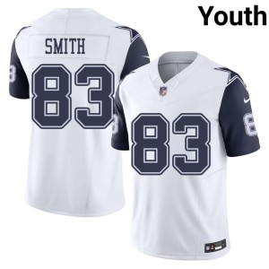 White #83 Youth Player Cowboys Nation Color Rush Anthony Smith Jerseys 640749-278
